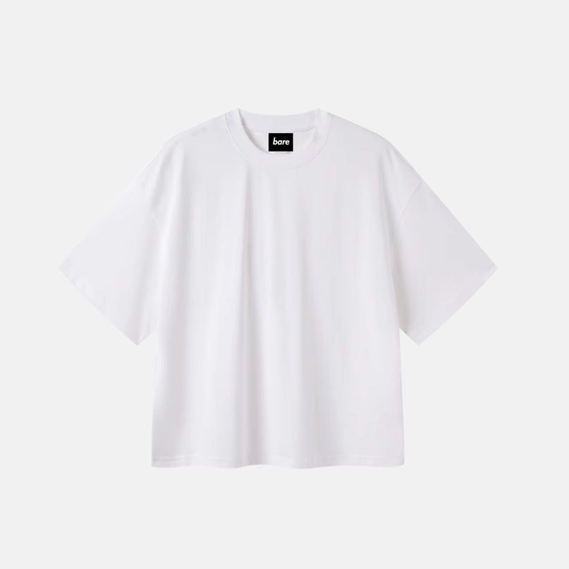 BARE Boxy Tee - White