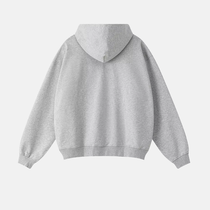 BARE Boxy Oversized Blank Hoodie - Light Grey