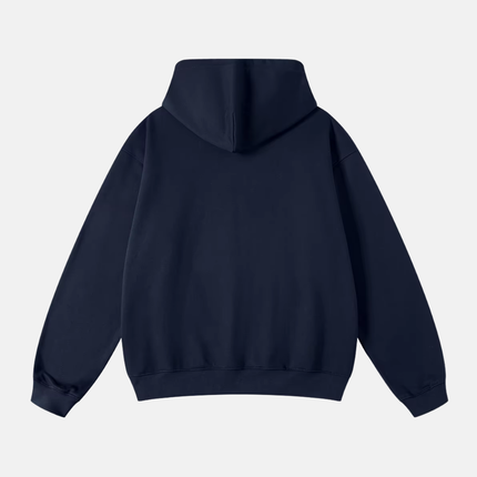 BARE Boxy Oversized Blank Hoodie - Navy