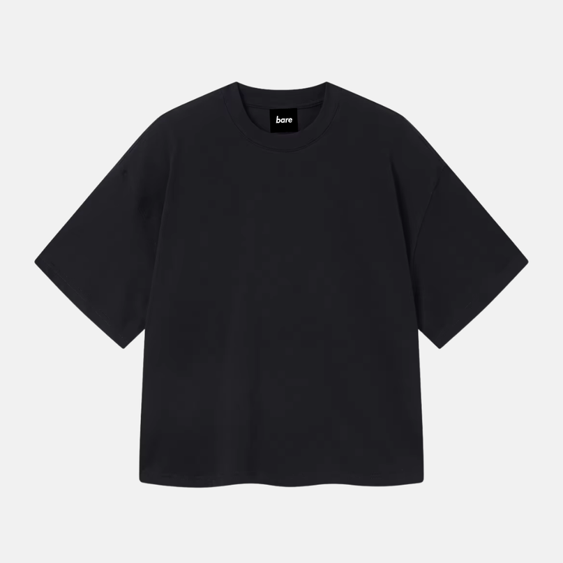 BARE Boxy Tee - Black