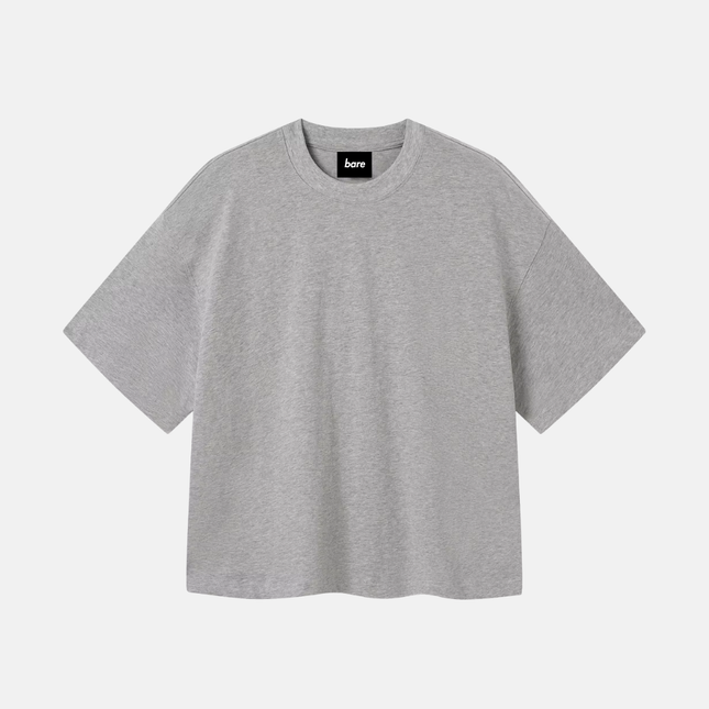 Heavyweight Boxy Tee - Grey