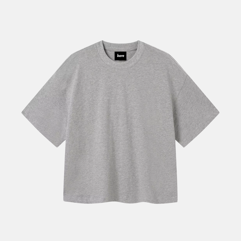 BARE Boxy Tee - Grey