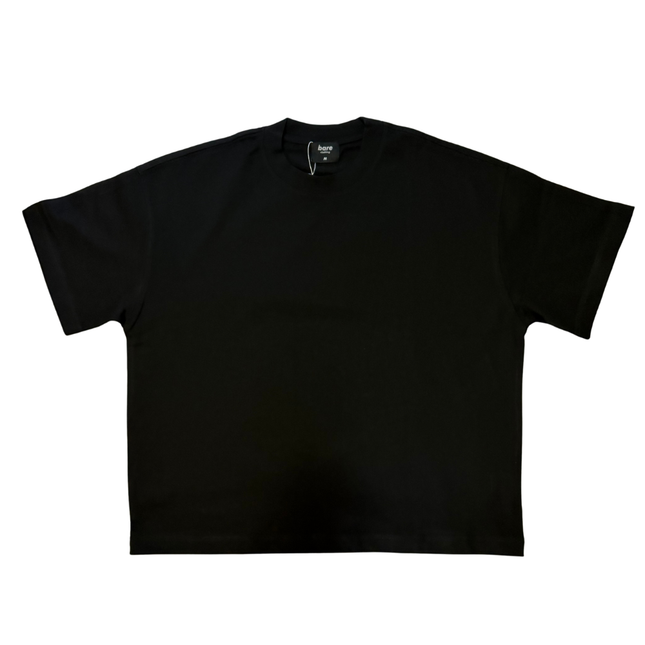 Boxy Blank T-Shirt - Black