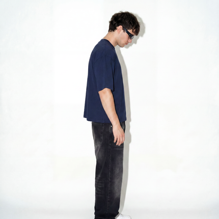 BARE Boxy Tee - Navy
