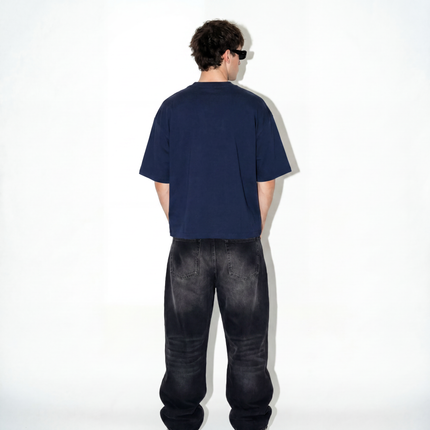 BARE Boxy Tee - Navy