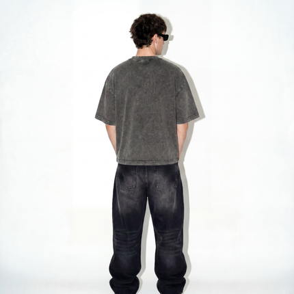 BARE Boxy Tee - Vintage Wash Grey
