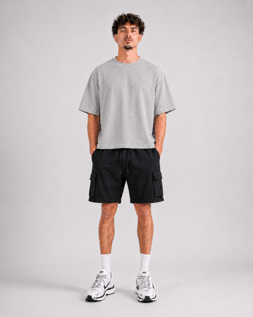 Heavyweight Boxy Tee - Grey