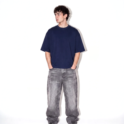 Heavyweight Boxy Tee - Navy
