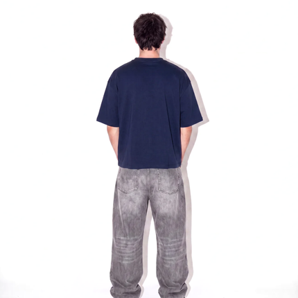 Heavyweight Boxy Tee - Navy