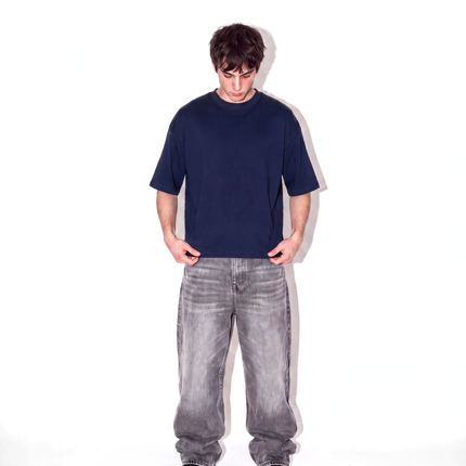 Heavyweight Boxy Tee - Navy